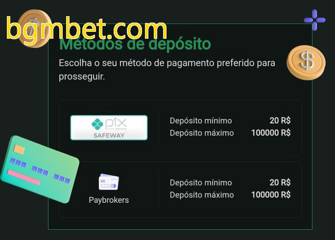 O cassino bgmbet.combet oferece uma grande variedade de métodos de pagamento